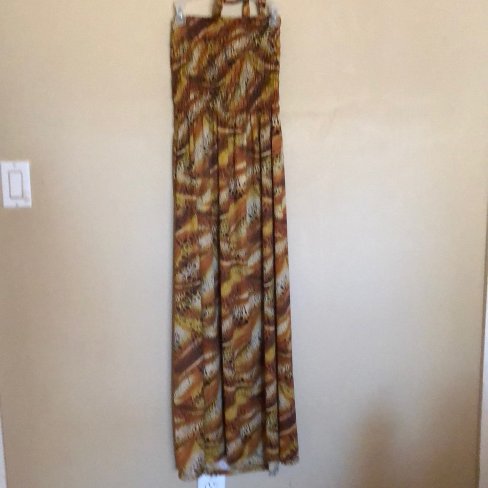 Cheetah print maxi dress